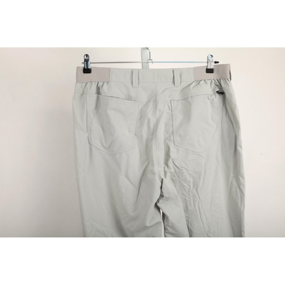 Simms Pants Mens 38x31 Gray Nylon Chino Elastic Waist Quick Dry Travel Fishing - Picture 5 of 16